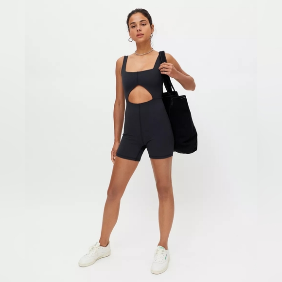 Weworewhat Cutout Active Romper Bodysuit - Picture 4 of 6